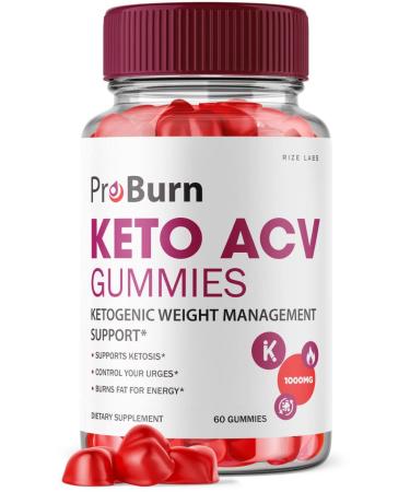 Pro Burn Keto Gummies - ProBurn Keto ACV Gummies for Weight Loss Pro Burn Keto Gummies with Apple Cider Vinegar Advanced Shark Supplement Energy Booster Tank (60 Gummies)