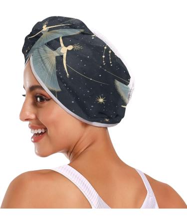 Beautiful Ballerinas Hair Towel 2 Pack | Super Absorbent Quick Dry Hair Turbans for Women & Girls - Buy Online on GoSupps.com