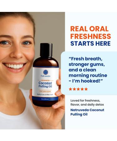 Coconut Oil Pulling Mouthwash 8 oz Virgin Clove & Mint Blend Ayurvedic Oral Rinse for Teeth Whitening Natural Mouthwash for Gums Gentle Pulling Oil for Daily Use Cocomint 8 Fl Oz (Pack of 1) - Buy Online on GoSupps.com