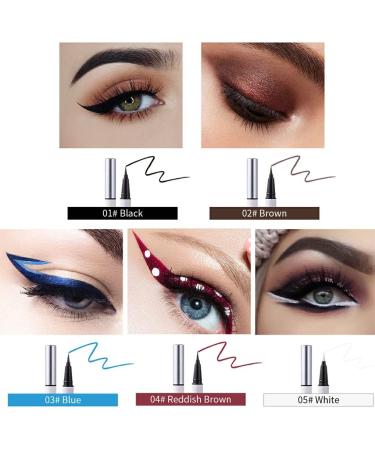  BEALIFE BEALIFE Eyeliner Pen Fashion Cosmetic Colored Smooth Waterproof Long-Lasting Eyeliner Sweat-Proof Household Supplies Pink - Buy Online on GoSupps.com