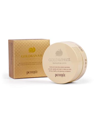 Petitfee Black Pearl and Gold Eye Patch + Gold and Snail Eye Patch SET - Brightens and Hydrates Under Eye Area - Buy Online on GoSupps.com