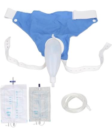 Urine Collector Bag Wearable Urine Pot Silicone Urine Bag Urinary Drainage Bag System with Urine Catheter Bags External Incontinence Products for Elderly Bedridden for Adults Man Woman(Older Men)