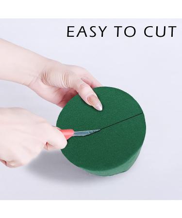 6 Pcs Round Floral Foam Blocks for Fresh & Artificial Flower Arrangements - Prashent Green Wet Dry Plant Foam - DIY Craft - 3.2 X 1.6 (6pcs) - Buy Online on GoSupps.com