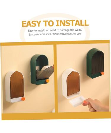 BRIGHTFUFU 2pcs Boxes Soap Drain Box Household The Hips Wall Hanging - Buy Online on GoSupps.com