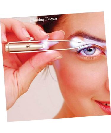 Angoily Led Light Eyelash Tweezer Eyebrow Hair Removal Tweezer Eyebrow Tweezer - Buy Online on GoSupps.com