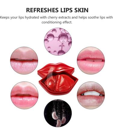 40-Piece Moisture Gel Lip Mask Box - Collagen Anti-Aging Lip Pads for Fine Lines & Lip Care - Buy Online on GoSupps.com