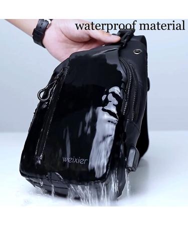 Buy A-qmzl Men's Crossbody Sling Bag - Waterproof Gray Shoulder Bag for Hiking & Cycling - Buy Online on GoSupps.com