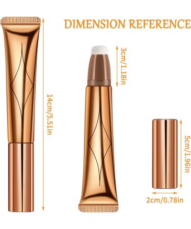  Nivofu Nivofu 3pcs Highlighter & Blush & Contour Beauty Wand Liquid Contour Stick with Applicator Face Blusher Smooth Concealer for Face Cheekbone Glow - Buy Online on GoSupps.com