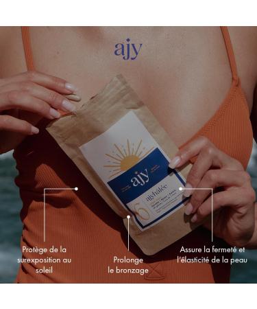 AJY H LEE Tanning Activator & Accelerator | Natural Sun Protection Antioxidant Tan Complexion Collagen Boost | Copper Selenium Carrot Grape Seed L-Tyrosine | 60 Capsules - Buy Online on GoSupps.com