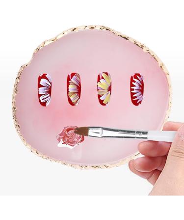 Deciniee Nail Art Palette Set - 2 Resin Nail Mix Palettes Nail Pencils & Polish Holder | Manicure & Nail Art Tools for Creative Designs - Buy Online on GoSupps.com