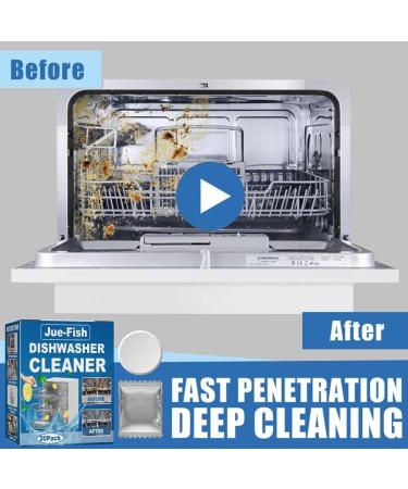 CHENYA 20 Pcs Dishwasher Cleaner Tablets - Removes Limescale & Hard Water Stains - Kitchen Tableware Care - Buy Online on GoSupps.com