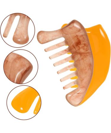 Beavorty 2-in-1 Massage Comb & Gua Sha Tool - Full Body Massager Scalp & Neck Care Device Moon Jade Comb for Relaxation & Scraping Therapy - Buy Online on GoSupps.com