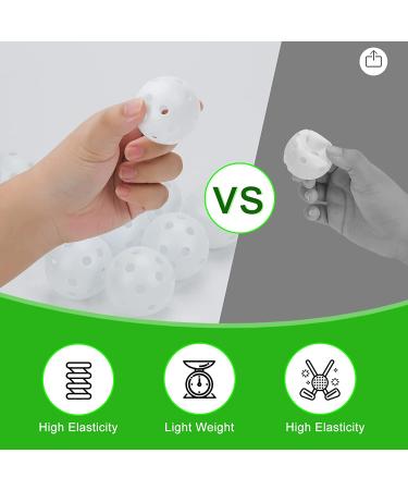 Plastic Golf Training Balls 42mm - 50pc Set with Golf Ball Tees | Indoor & Outdoor Practice Equipment - Buy Online on GoSupps.com