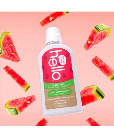 Natural Watermelon Kids Fluoride-Free Mouthwash, Alcohol-Free, Vegan, SLS-Free - 16 oz (Pack of 3) - Buy Online on GoSupps.com