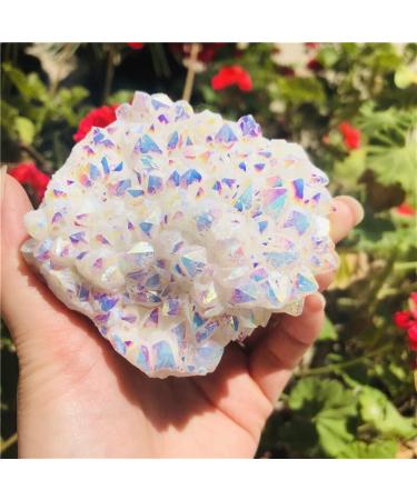 Natural Crystal Rough 150-180g White aQuartz Point Electroplated Cluster Can be Used for - Buy Online on GoSupps.com