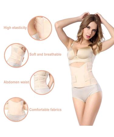 Postpartum Belly Belt Body Shaper Corset - High Elastic Waist Trainer for Women (Black, Size L) - Buy Online on GoSupps.com