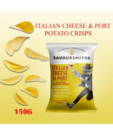 Savoursmiths Potato Crisps Gluten Free Pick N Mix | Choose From 5+ Flavours | Italian Cheese & Port Desert Salt & Vinegar Desert Salt Truffle & Rosemary Somerset Cheddar - Pack of 2 x 150g 150 g (Pack of 2) - Buy Online on GoSupps.com