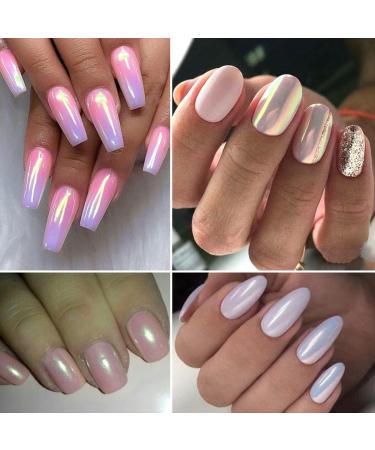 Chrome Nail Powder - Metallic Mirror Effect Pigment for Aurora Glitter Manicure | 6 Grids - Buy Online on GoSupps.com