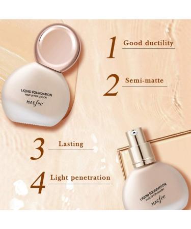 Allbestaye Liquid Foundation Concealer Cream Matte Long Lasting Waterproof Makeup Base - Buy Online on GoSupps.com