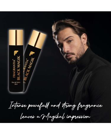 Fragrantia Black Magik Eau De Perfume for Men | Woody Musky | Long Lasting Fragrance |Date Night Premium Luxury Perfume Spray for Men 30ml - Buy Online on GoSupps.com