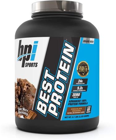 BPI Sports Best Protein Advanced 100% Protein Formula Chocolate Brownie 5.1 lbs (2329 g)