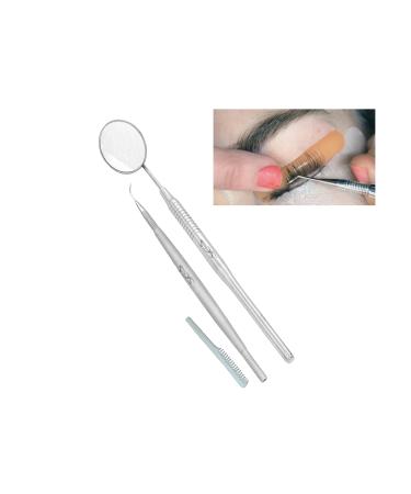 Eyelash Separator Tool Supplies - Pro Lash Lift Tool Silver Stainless Steel Professional Quality Lash Lift and Tint Perming Eyelash Seperator Tool Kit-Eyebrow Extensions Eyelash Perm Kit SDS UK