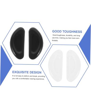 Lurrose Silicone Glasses Nose Pads - 60 Pairs of Universal Sunglass & Eyeglass Accessories - Black & White - Comfort & Secure Fit for All Frames - Buy Online on GoSupps.com