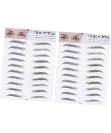 Beavorty 4 pcs 3d eyebrow stickers Imitation Eyebrow Sticker makeup eyebrow tattoo hair like eyebrows False - Buy Online on GoSupps.com