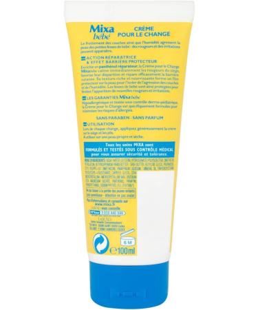 Mixa B b Diaper Rash Cream 2-Pack (2 x 100 ml) - Soothing Protection for Baby's Skin - Fast International Shipping - Buy Online on GoSupps.com