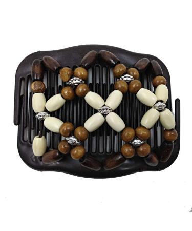 6 Pieces Pearl Hair Clips Magic Elastic Double Clips for DIY Hair Styling | Multifunctional Hair Combs & Holders - Buy Online on GoSupps.com