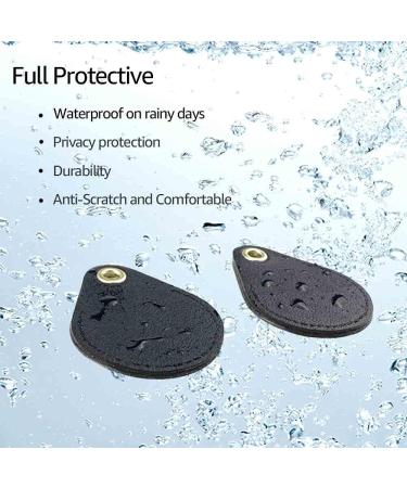 2-Pack Airtag Shell Key Rings - Black Leather Protectors for Apple Item Finder | Hidden Key Ring GPS Locator & Organizer Accessories - Buy Online on GoSupps.com