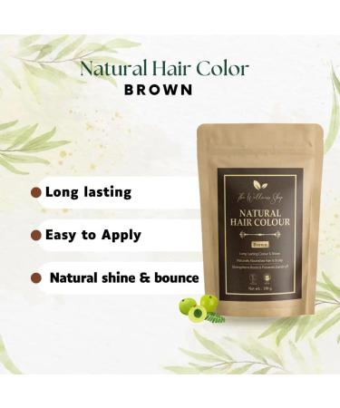 Natural Brown Hair Color - Ammonia-Free Henna | The Wellness Shop | Strengthens Roots & Prevents Dandruff | Premium Quality Long-lasting Color - 100g - Buy Online on GoSupps.com