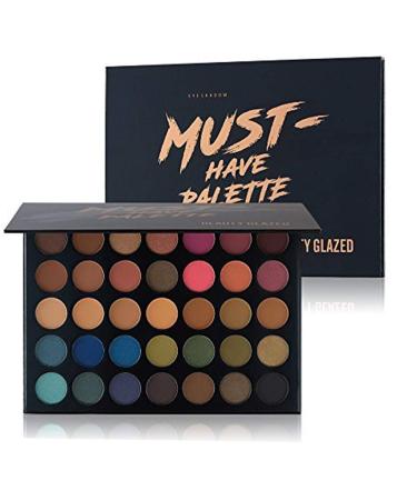 Beauty Glazed 35 Colors Smokey Eyeshadow Palette Matte Long Lasting & Shimmer Warm Color Eye Shadow Palette Cosmetic Makeup