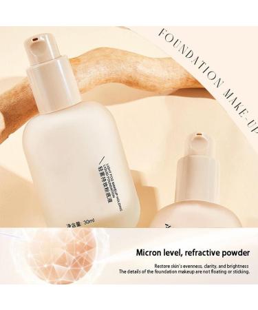 2Pcs Long Lasting Waterproof Lightweight Moisturizing Foundation Matte Oil Control Foundation Light Fog Makeup Holding Liquid Foundation Suitable for All Skin Types (02 Natural) - Buy Online on GoSupps.com