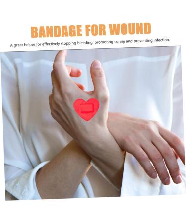 Buy Kisangel Heart Stickers - 30 Sheets Self-Adhesive Waterproof Bandages for Kids | Large Heart-Shaped Dressing Pads - Buy Online on GoSupps.com