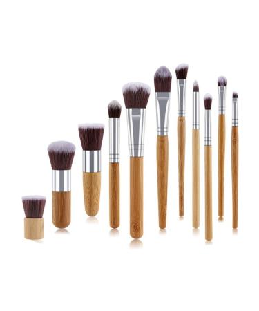 Professional 11piece Bamboo Handle Cosmetic Makeup Brush Set Face Beauty Tools