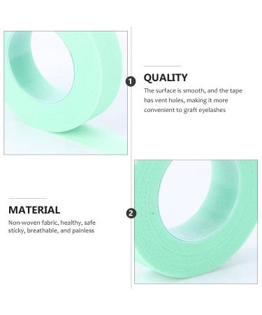 minkissy 10 Rolls Eyelash Tape Makeup Lash Tape Eyelash Tape for Lash Extensions Makeup Gadgets Breathable Micropore Fabric Tape False Non-woven Tape Auxiliary Tool Make up Green 10 Rolls - Buy Online on GoSupps.com
