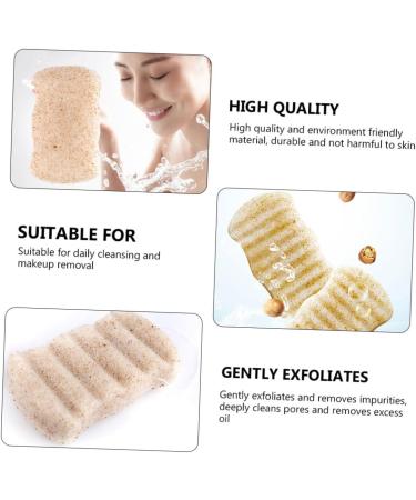 minkissy 1pc Bath Cotton Charcoal Sponge Body Sponge Cleansing Sponge Cleansing Puff Wash Round Face Skin Care Tools Skin Care Sponge Gum Face Wash Take a Bath - Buy Online on GoSupps.com