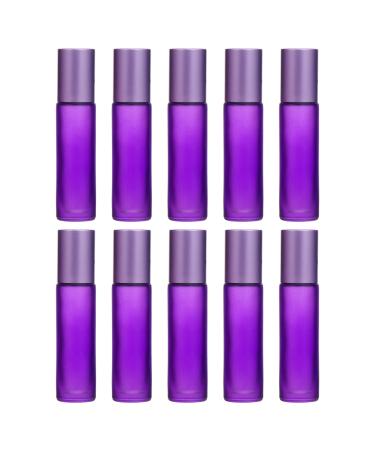 Roller Bottles Roller Bottles 10pcs Essential Oil Roller Bottles Roll on Bottles Essential Oil Bottles for Perfume Sample Bottles 10ml Glass Roller Bottles Essential Oil Roller Bottles ( Color : Purpl Purple
