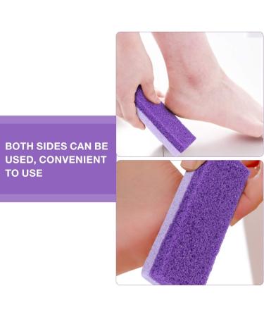 Healifty Foot Peeling Scrubber - 2-Piece Pedicure Block & Pumice Stone Set | Dead Skin Remover Tool in Purple | Ideal Foot Care for Smooth Skin - Buy Online on GoSupps.com