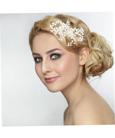 DOITOOL Flower Rhinestone Hair Comb Pearl Hair Accessories Jeweled Hair Clips Bridal Headpieces for Wedding Hand Cream Pump Dispenser Tiara Bride The Flowers Rhinestones White Zinc Alloy - Buy Online on GoSupps.com