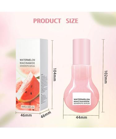 Watermelon Niacinamide Moisturizer Serum | Hydrating Glow Dew Drops | Brightening Moisturizer for Radiant Skin - Buy Online on GoSupps.com