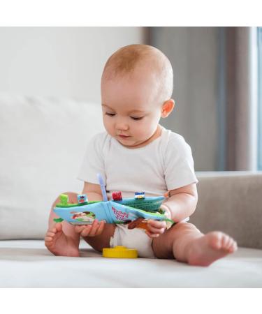 HanShe Baby Soft Cloth Book Set - High Contrast Crinkle Book 4 PCS for 0-6 Months | Educational Learning Toy for Infants | Fabric Baby Activity Book for Boys and Girls | Yellow - Buy Online on GoSupps.com