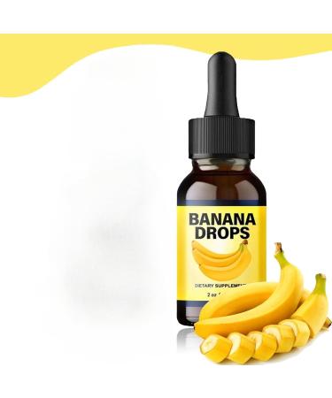 Banana Drops Supp_lement Extract Liquid Banana Drops 60ml Banana Drops Supplement Extract Liquid Women and Men(60ml*1)