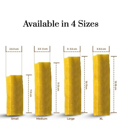 Dogsee Himalayan Yak Chews for Dogs - Medium Turmeric Calming Dog Treats - Yak Milk Dog Chew - Long Lasting Cheese Bones for Dogs - Medium (2 Pack) - Buy Online on GoSupps.com