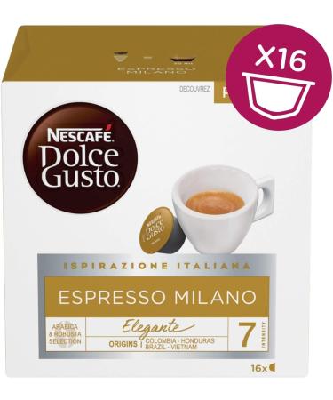  NESCAFE DOLCE GUSTO Nescaf Dolce Gusto Espresso Naples Espresso Roma & Espresso Milan 6 Boxes of 16 Capsules (96 Capsules) - Buy Online on GoSupps.com