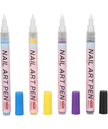 12 Colors Nail Art Pens Set Quick Dry Portable Long Lasting Nail Painting Drawing Pens for Details Lines - Buy Online on GoSupps.com