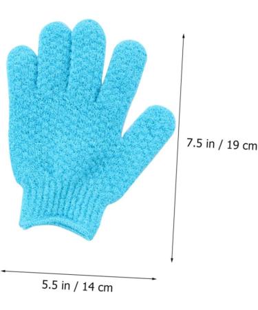 Healeved Mens Body Wash 8pcs Bath Scrub Gloves - Polyester Exfoliating Grooming Glove Set - Buy Online on GoSupps.com