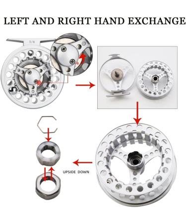 Anglerdream Casting Flyfish Roller Replacement Coil - Smooth 1/2 3/4 5/6 7/8 WT Silver & Black Hand Changeable Fly Reel (No Cord) - Buy Online on GoSupps.com