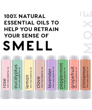 MOXE Smell Training Kit: 8 Essential Oils for Olfactory Regeneration | Made in USA | Restore Sense of Smell with Natural Therapy (Phase 1 & 2 Bundle) - Buy Online on GoSupps.com